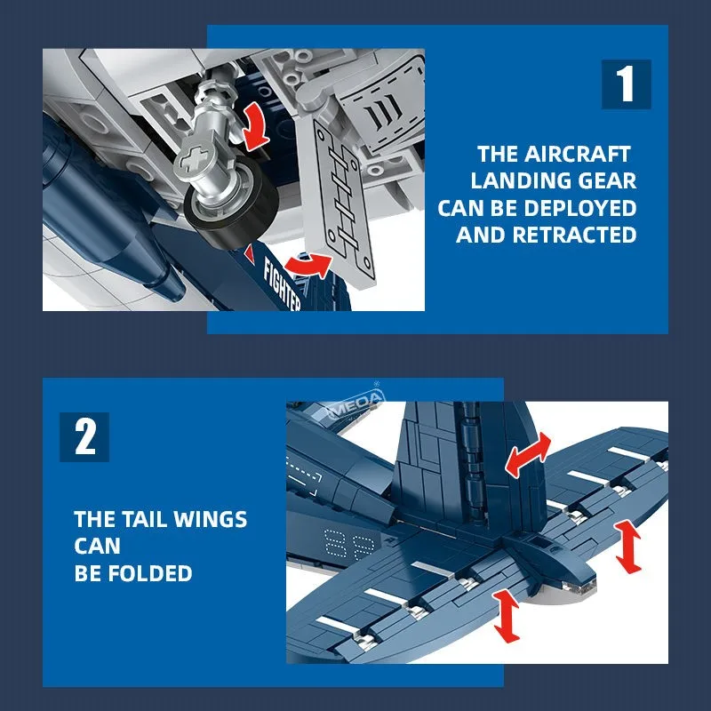 767Pcs WW2 F4U Figh… - image