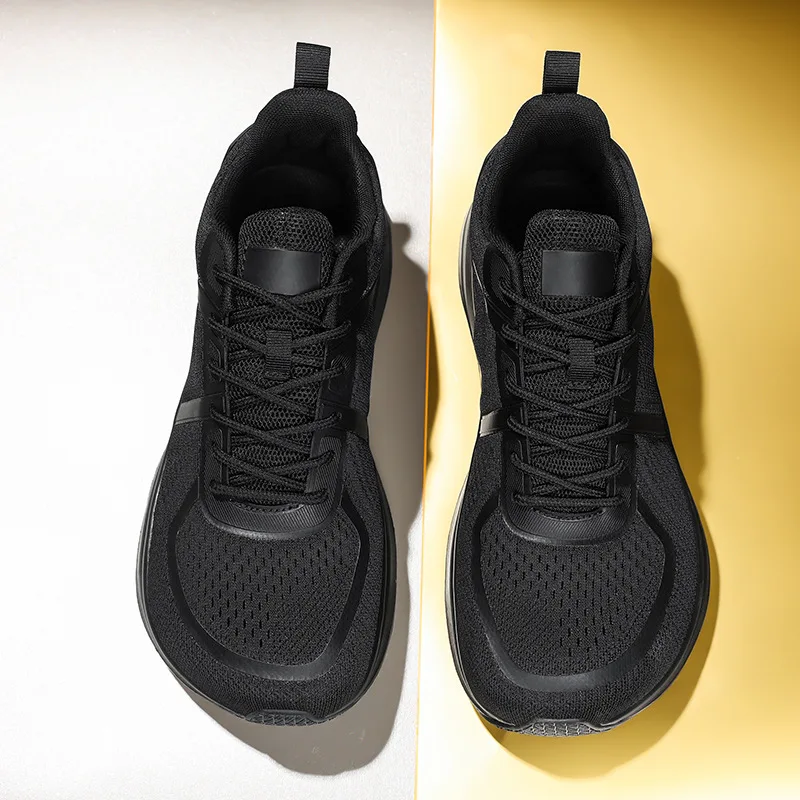 Herren-Sneaker mit Breiter Zehenbox, Atmungsaktive Outdoor-Laufschuhe, Plateau-Wanderschuhe, Schnürschuhe mit Rutschfester Sohle