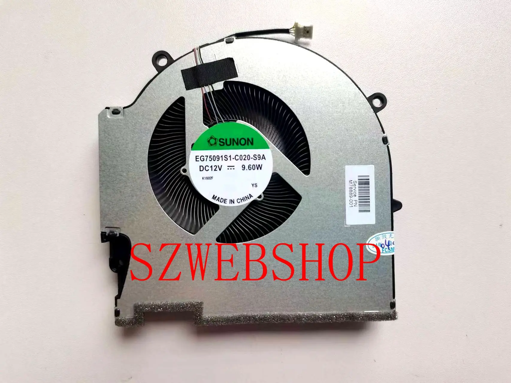 Imagem -06 - Ventilador de Cpu Gpu para Laptop hp Omen Plus 17-ck 17-ck1020nr 17-ck0372nr Tpn-q266 Novo