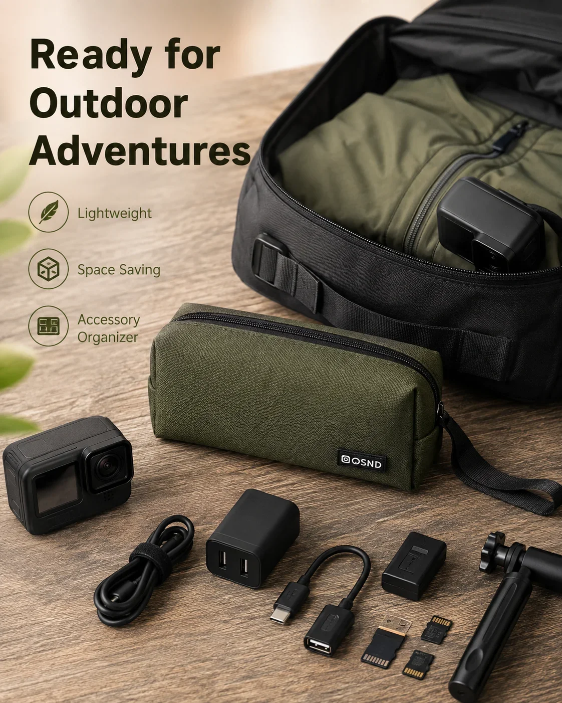 Oxford Portable Storage Bag Multi-functional Action Camera Shoulder Bag for DJI Pocket 3 Sports Camera Accessories