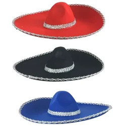1pcs Mexican Pompom Straw Hat Perfect for Your Hawaiian Style Costume Party and Holiday Festival
