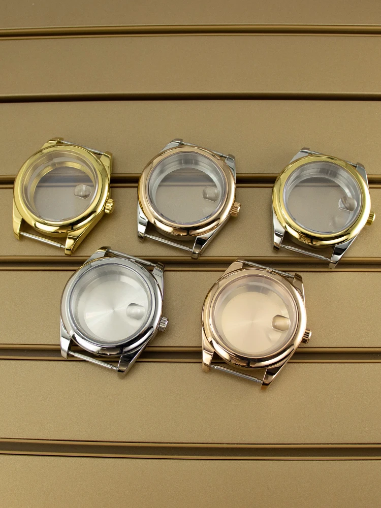 

NH35 36mm/39mm Luxury Watch Case Sapphire Glass Waterproof For Oyster NH35 NH34 NH36 NH38 4R36 Miyota 8215 Movement 28.5mm Dial