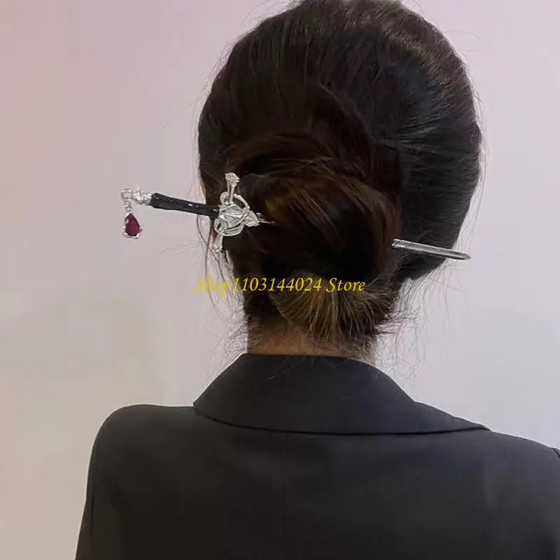 N5KE Fashion Temperament Sword Hair Sticks Creative Vintage Sword Hair Accessory