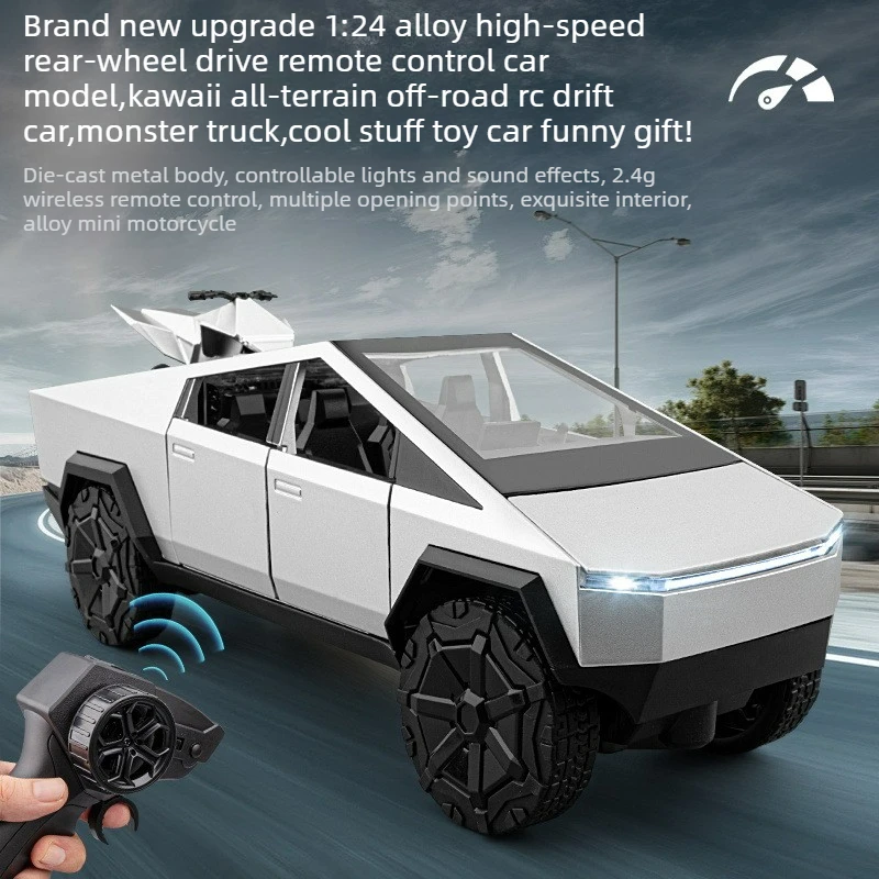 Cool Stuff Toy Car Funny Gift-1:24 High Speed Rc Cars,Remote Control Car,Alloy Off-road Rc Drift Car,Monster Truck,Toys for Kids