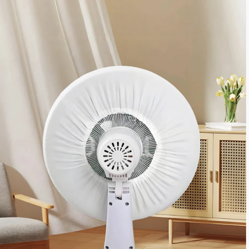 

Full Coverage Elastic Fan Cover Universal Dust Cover for Table and Floor Fans Modern Style Printed Round Electric Fan Cover