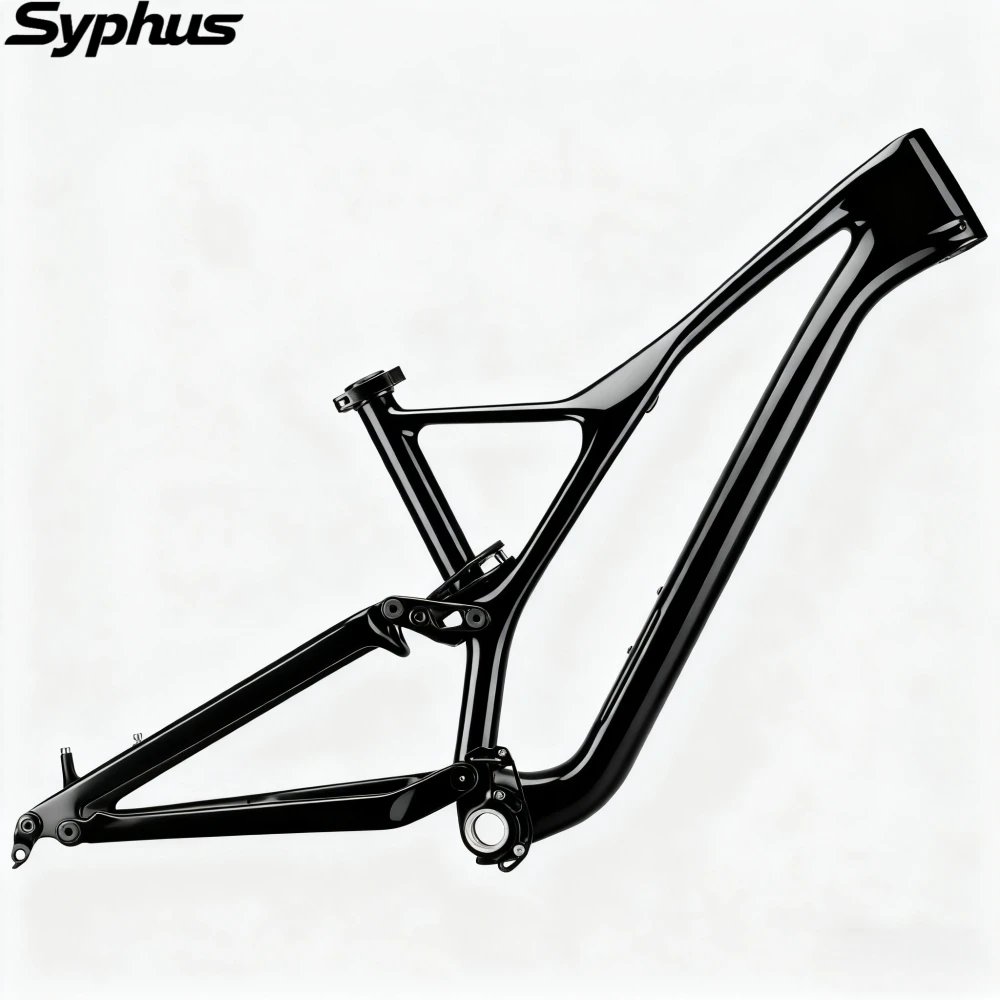 AliExpress Syphus Carbon MTB Bike Frame 29 Full Suspension Mountain Bicycle Frame 148*12MM BSA Crabon Framesets XC Shock Bicycle Accessories
