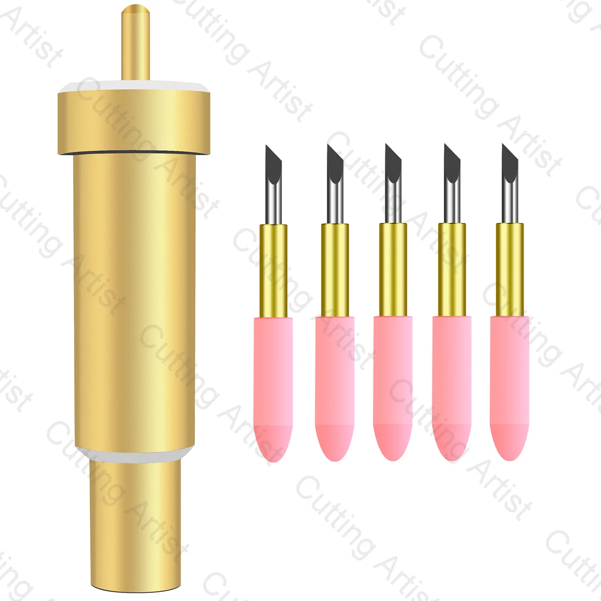Premium Fine Point Blade para Cricut Maker Explore Air e 1pc Blade Holder Champagne Gold Cutting Plotter Acessório Pcs
