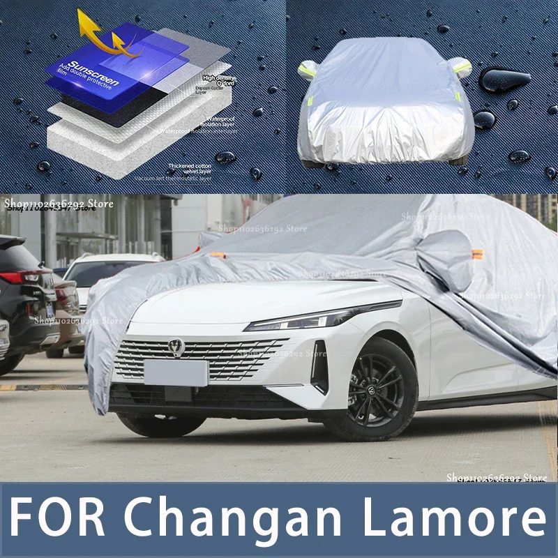 

For Changan Lamore Outdoor Protection Full Car Covers Snow Cover Sunshade Waterproof Dustproof Exterior Car accessories