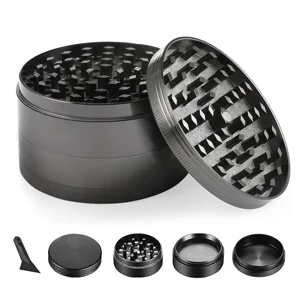 63mm Mini Değirmen, Ot Sigara, 4 Katmanlı Değirmeni Çinko Alaşım Değirmeni Tütün Değirmenleri Kuru Otlar Aksesuarları Sigara Ot Esrar yapraklarının 6 büyük satışı, no. 4