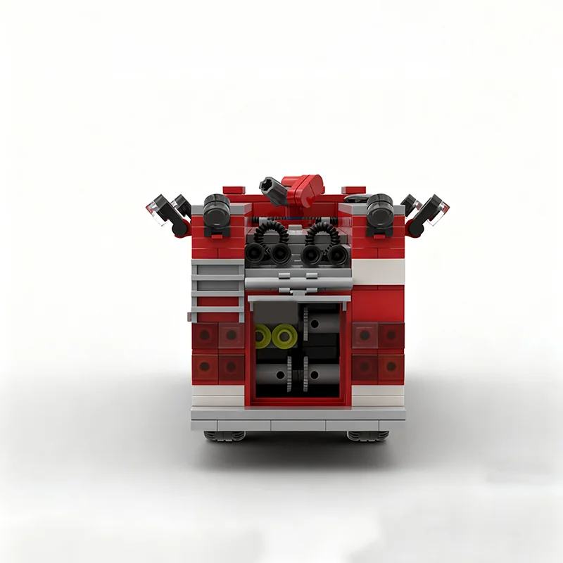 746 قطعة MOC النار شاحنة مضخة نموذج اللبنات العمارة تجميع DIY بها بنفسك الإبداعية هدايا عيد الميلاد ألعاب مكعبات عيد ميلاد الاطفال #2