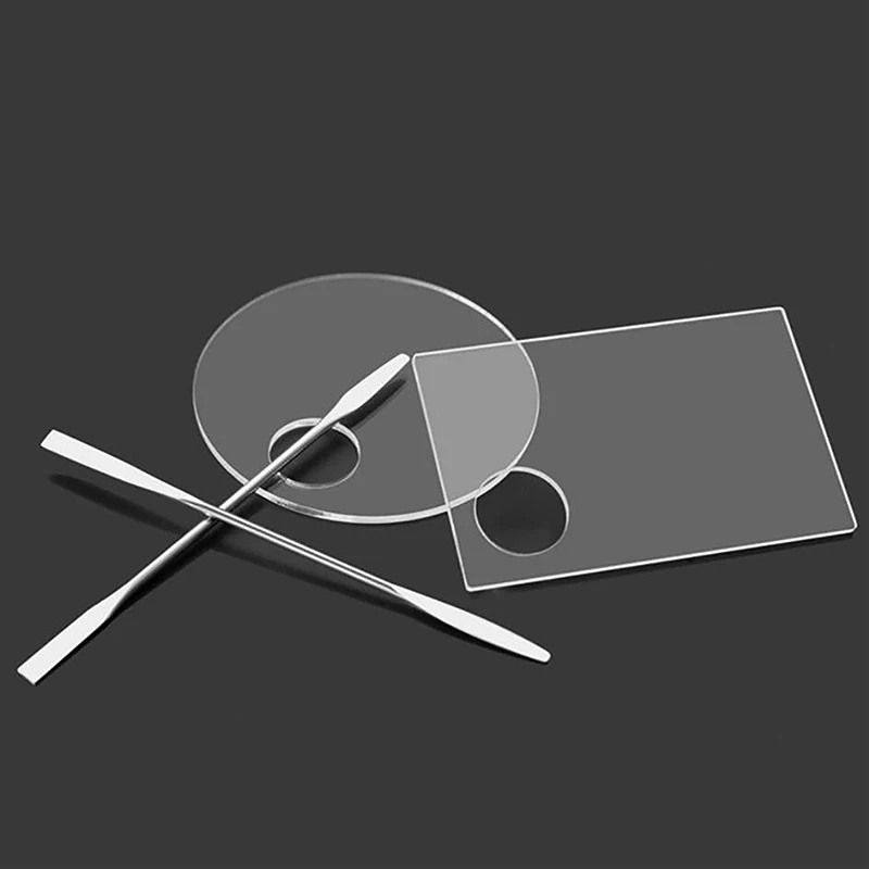 아크릴 팔레트 주걱 막대 젤 파운데이션 아이 섀도우 믹싱 크림 안료 스테인레스 화장품 메이크업 네일 아트 매니큐어 도구 세트