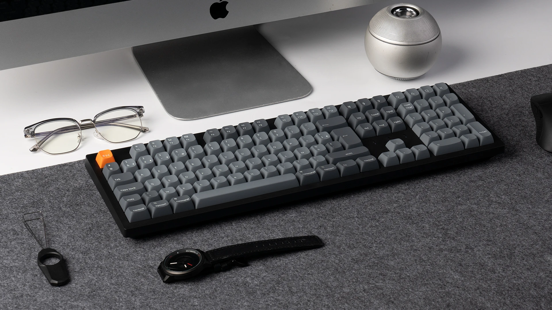 Keychron K10 Max FR-ISO تخطيط QMK لوحة المفاتيح الميكانيكية اللاسلكية المخصصة RGB الخلفية تألق من خلال Keycap #2