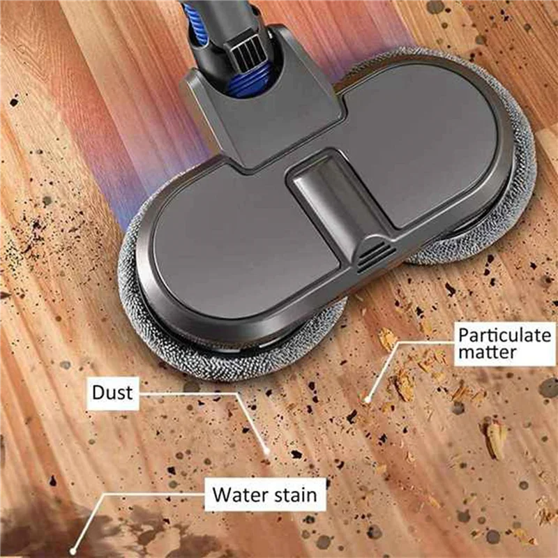 AB43-20枚入り マイクロファイバーモップクロス Dyson V7 V8 V10 V11 ウェットドライ電動モップヘッドブラシ モップパッド 掃除機部品