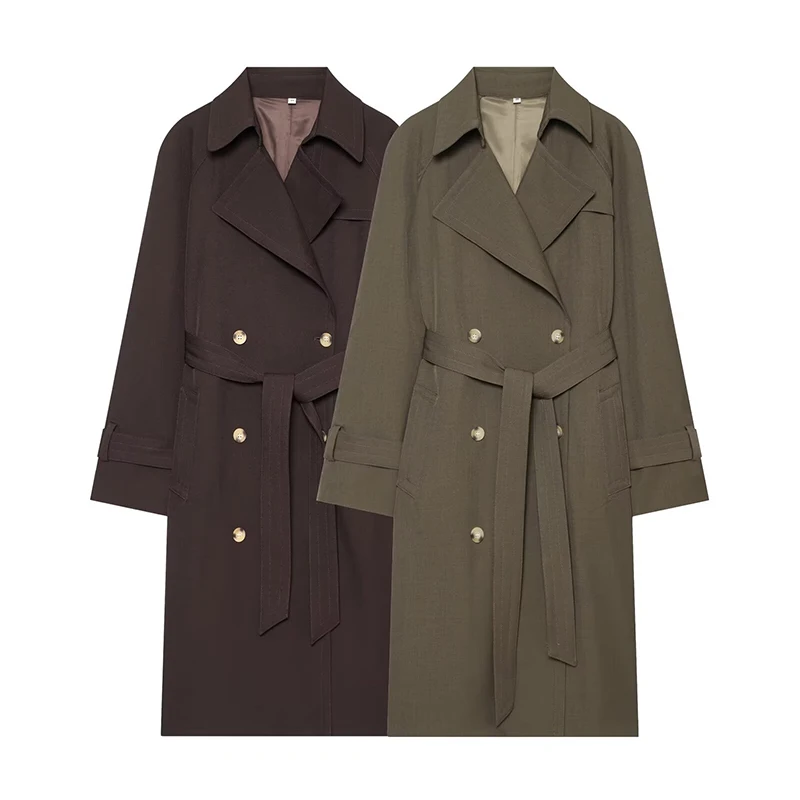 Autumn Trench Jackets Women's 2026 New Fashion Loose Elegant Women's Long Jackets Chic Autumn Youth Street Unique Coats