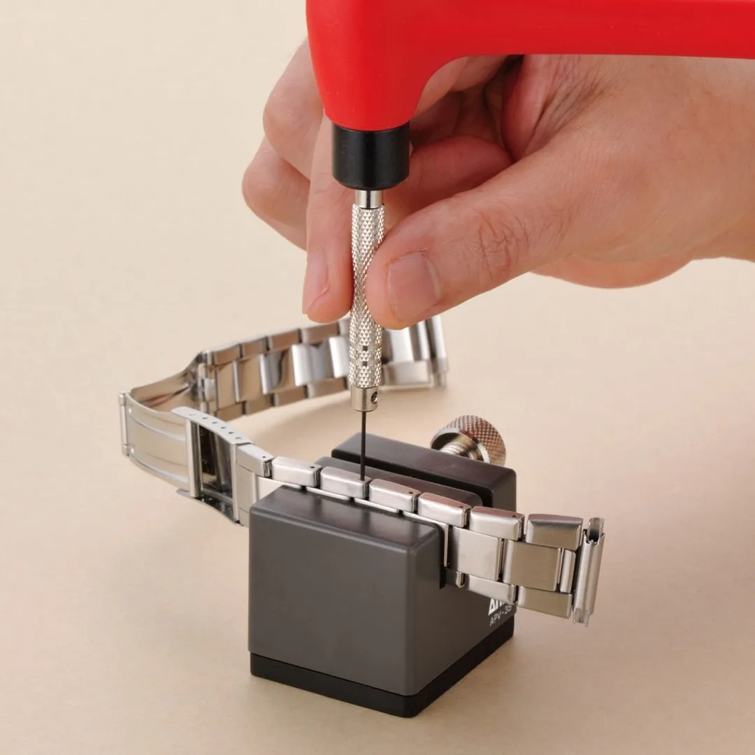 ANEX APV-35 Mini Vice 35mm Non-Slip Elastomer Base Rubber Jaw Precision Clamp for Watch Repair Jewelry Making Small Part Holding view 2