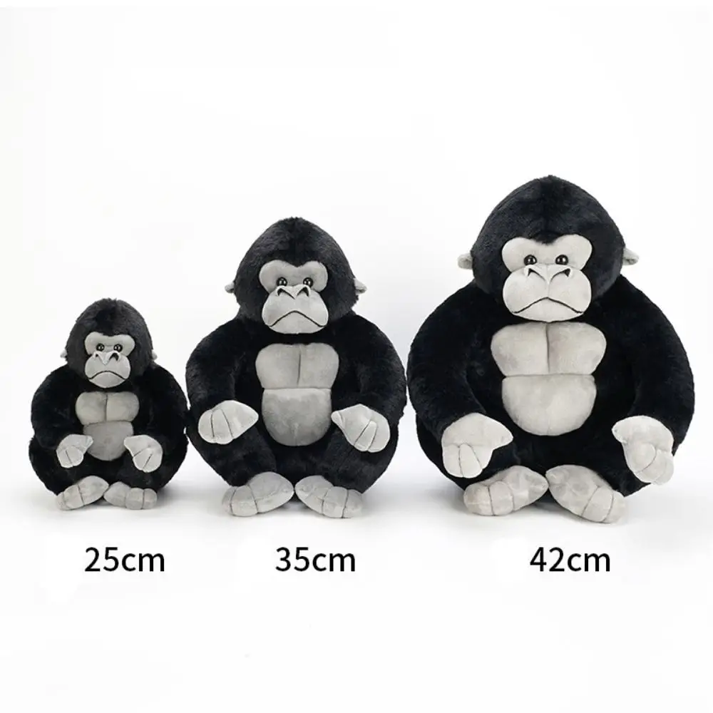 Chimpanzee Gorilla Plush Toy Stuffed Animal Pillow Toys Orangutan Stuffed Doll Simulation Soft Monkey Plush Doll Children