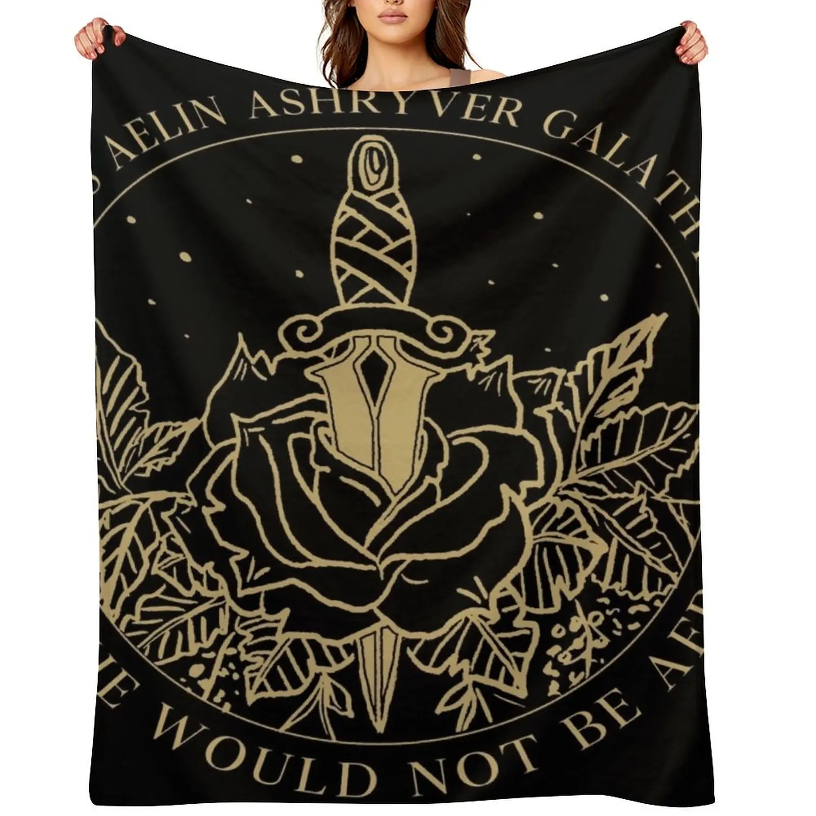

Aelin Galathynius - Throne of Glass Quote Throw Blanket Blankets For Sofas Sleeping Bag for babies Plush Blankets