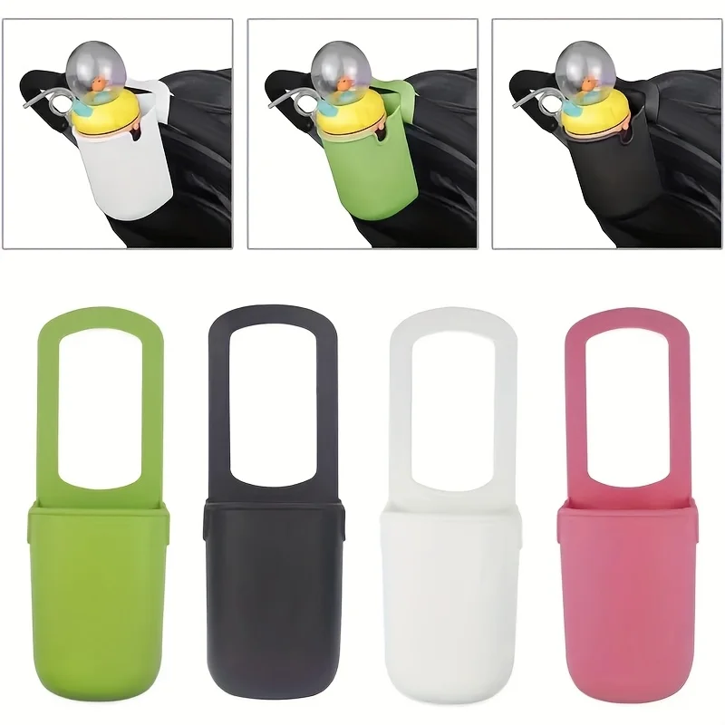 

Silicone Cup Holder for Baby Stroller Cup Holder for Bicycle Wheelchair Pram Scooters Easy Installation Multifunctional Holder