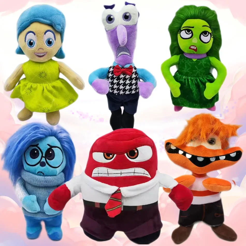 

Inside Out 2 Plush toys Anime Figure Disgust Fear Sadness Joy Anger Kids Toys Sofa Room Decoration Gift