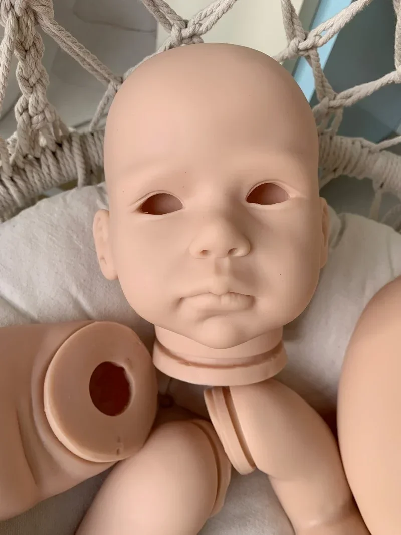 NPK 28inch Reborn Lilly Unpainted Unfinished  Blank Kit DIY Doll Parts Fresh Color with Cloth Body and Eye