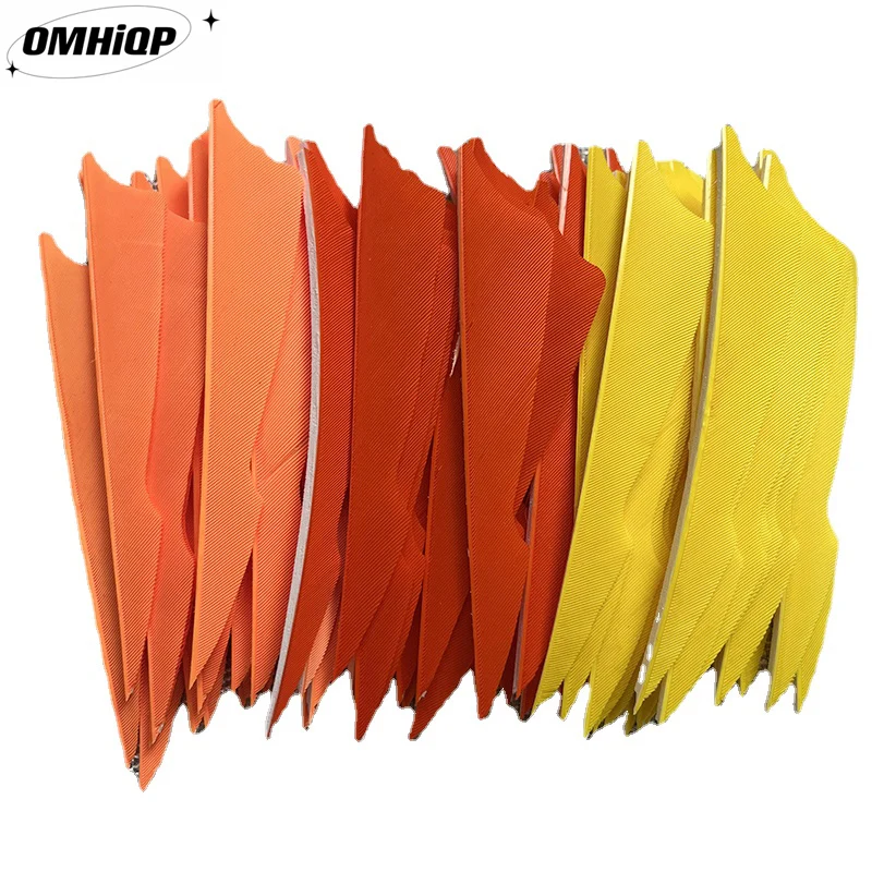 50Pcs 4Inch Natural Turkey Arrow Feathers Archery Parts Fletches Arrow Fletching Lake Blue Sting Right Wing