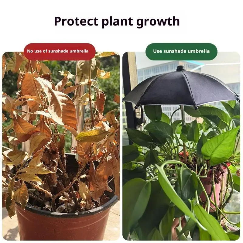 Garden Plant Umbrella  UV Protective Adjustable Height Sunshade for Outdoor Plant Sun Shelter