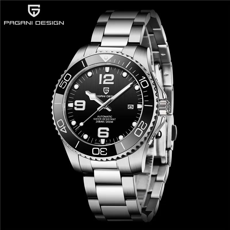 Reloj Mecánico de Lujo de Primera Marca PAGANI DESIGN para Hombre, MIYOTA Automático, Resistente al Agua 200M, Zafiro, reloj hombre de gama alta 2026
