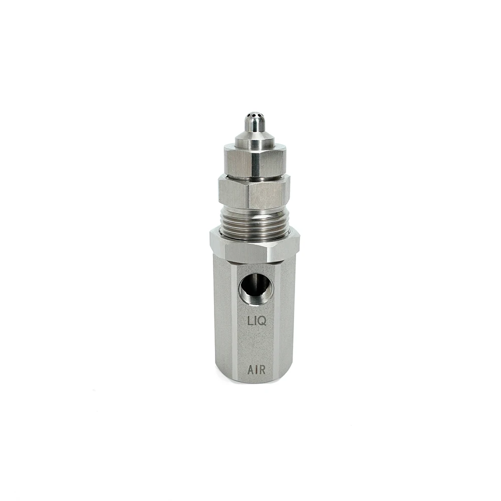 8 Holes Ultrasonic Air Atomizer Spray Nozzle, Dry Fog Super Fine Mist 304 SS Air Atomizing Nozzle For Humidification & Cooling
