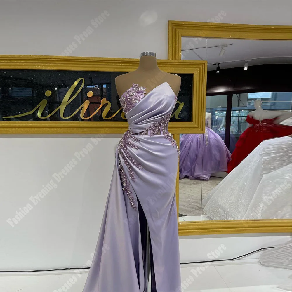 Vestido de fiesta de sirena plisado con lentejuelas, traje Formal con Espalda descubierta, precioso, elegante, 2024