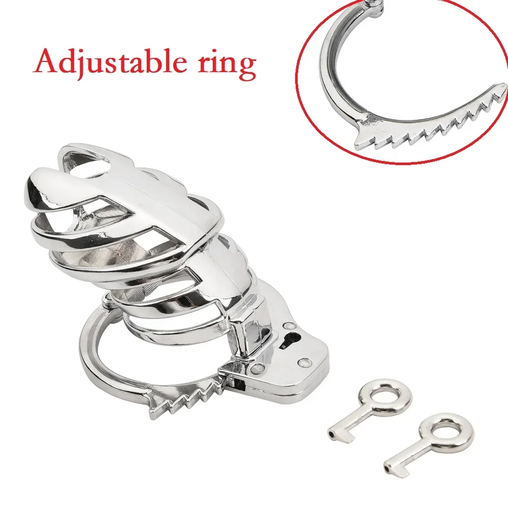 Adjustable Chastity Cage Bondage Slave Penis Ring Anti-Cheat Tool Trainer BDSM Device Men’s Abstinence Products Porn Shop Toy 18