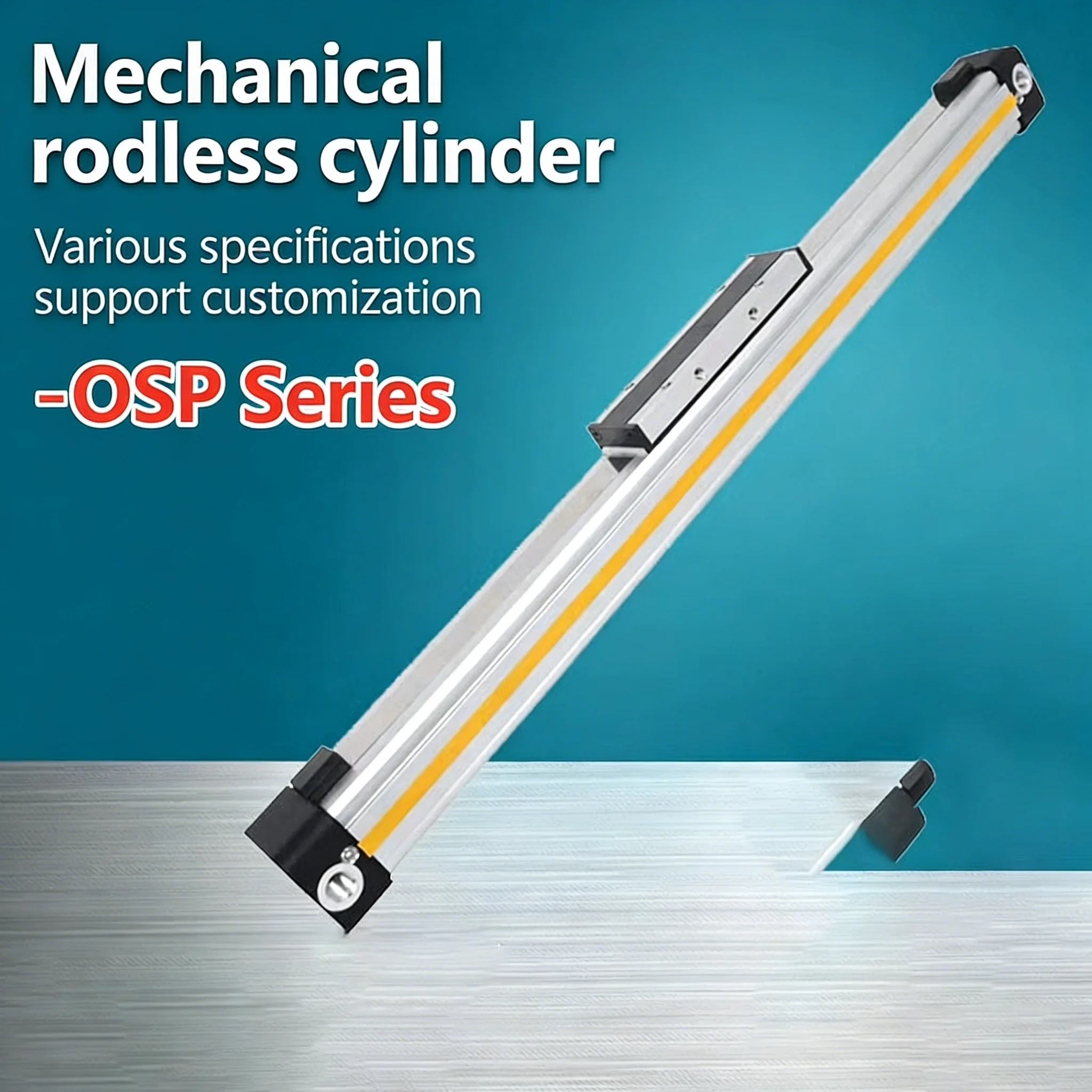 High-speed Mechanical Rodless Cylinder with Long Stroke and Large Thrust Buffer Adjustable OSP-P16-25-32-40-50-63