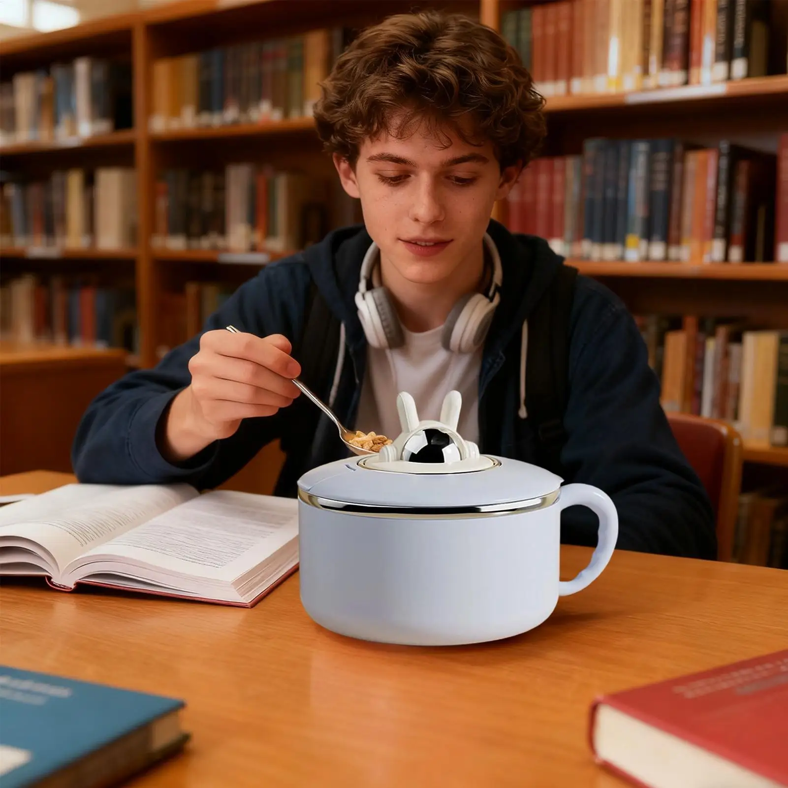 

Salad Lunch Container 1200ml Noodle Dinnerware Draining Noodle Bowl With Lid For Rice Soup Fruit Sandwiches Vegetable Dormitory