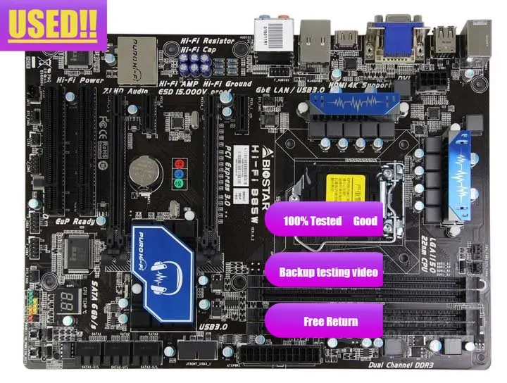 

original 100% original motherboard BIOSTAR Hi-Fi B85W LGA 1150 DDR3 motherboard