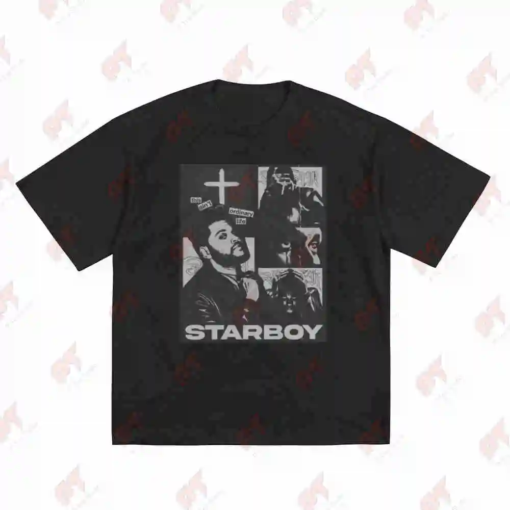 Starboy Collage This Isn't An Ordinary Life Short Sleeve Tee 100% Cotton T-Shirt