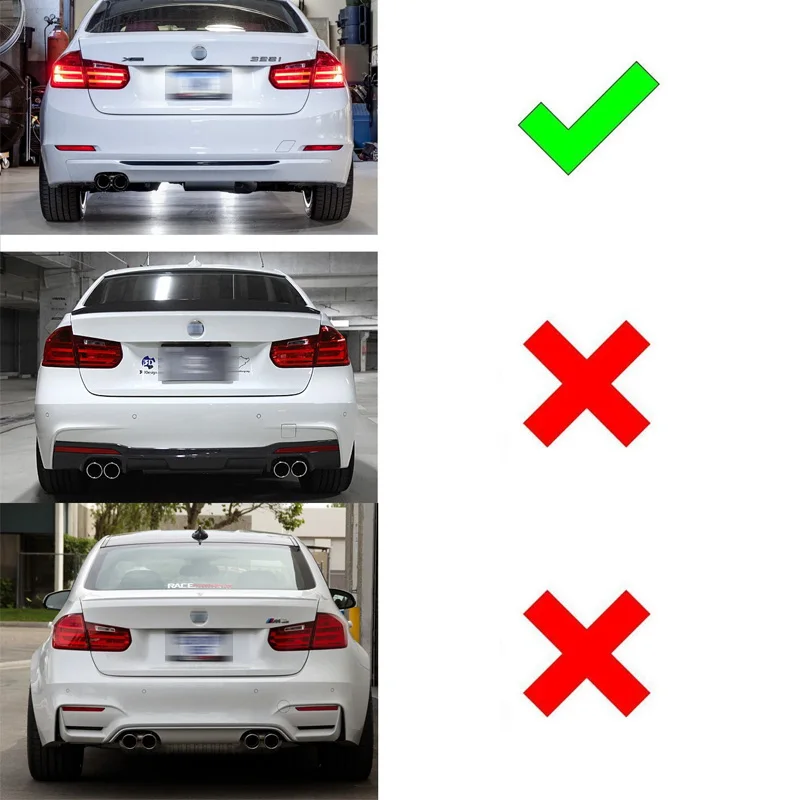 Rear Bumper Reflector Lens Auto Rear Reflective Strips Fit For BMW F30 F31 320i 325i 328i 330i 335i F32 F33 420i 428i 430i 435i