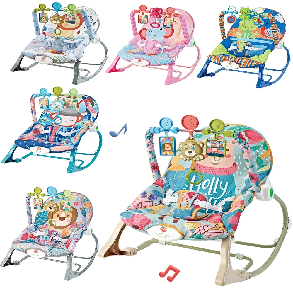 Baby Electric Rocking Chair Cradle Multifunctional Toys with Music Vibration Newborn Cradle Bed Sleep Shaker fit 0-2 Years Old