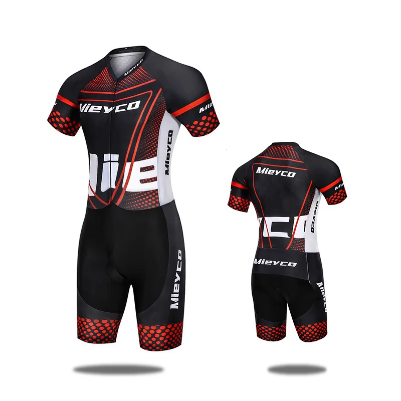 Mieyco Herren-Triathlon-Skinsuit, schnelltrocknender Einteiler, Tri-Anzug für Radfahren, Laufen, Schwimmen, Rennen, Team-Bike-Sportbekleidung – Detail 12