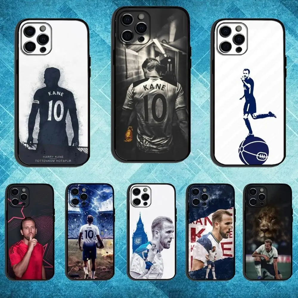 

Football H-Harry K-Kane 10 Phone Case For iPhone17,16,15,14,13,12,11 Plus,Pro Max Soft Black Cover