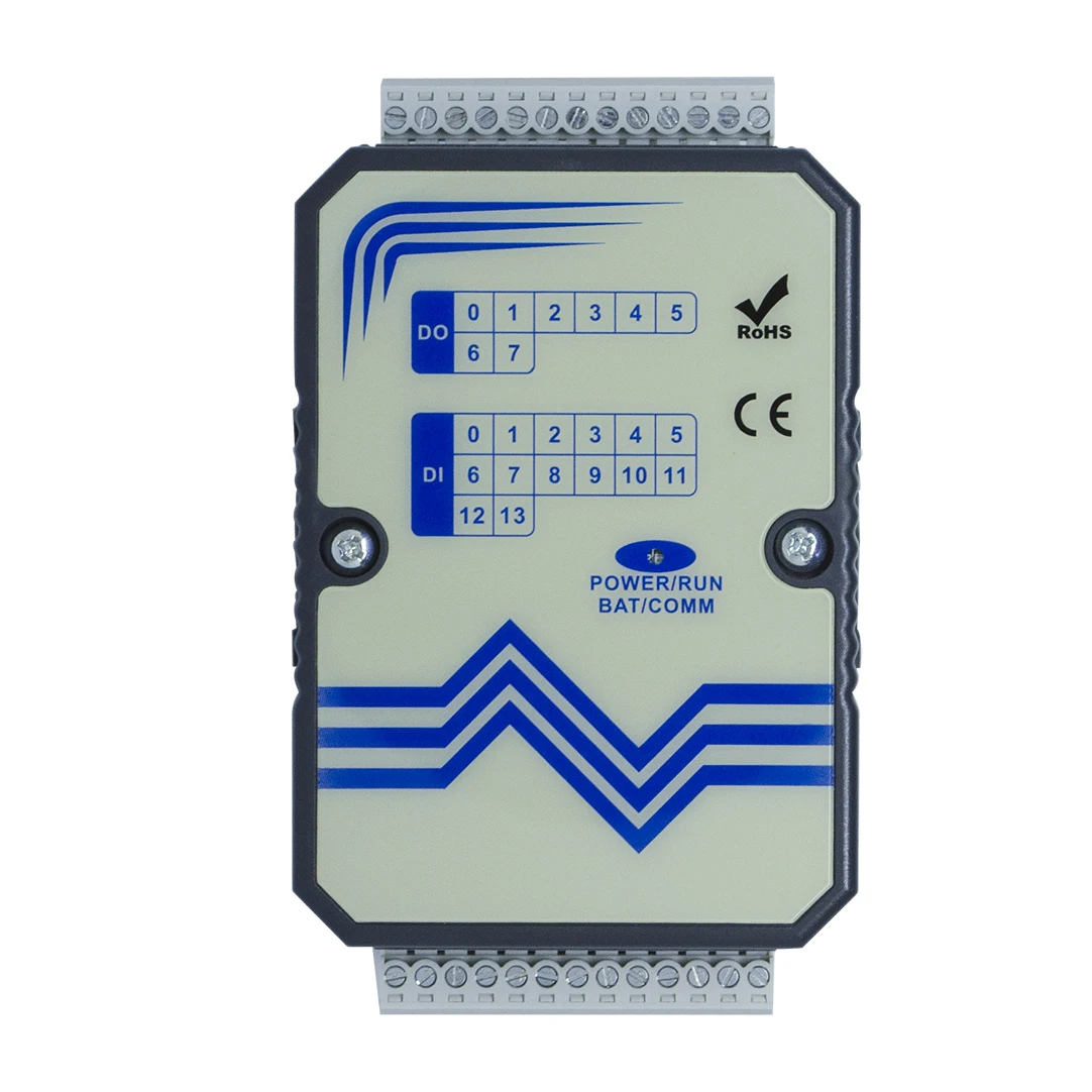Industrial Plc Programming Controller Ethernet PLC Controller MODBUS TCP-IP/RTU 14DI 8DO 4AI 2AO with SD Memory Card(A-5389)