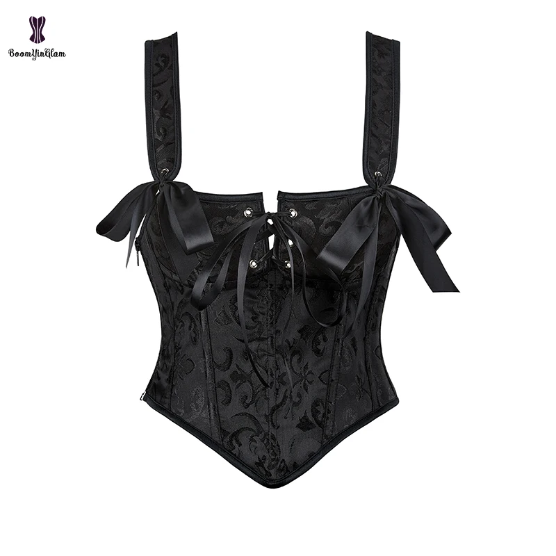 Adjustable Lace Strap Korsett Women's Gothic Corselet Top Corsets And Bustiers Sexy Lingerie Plus Size 692#