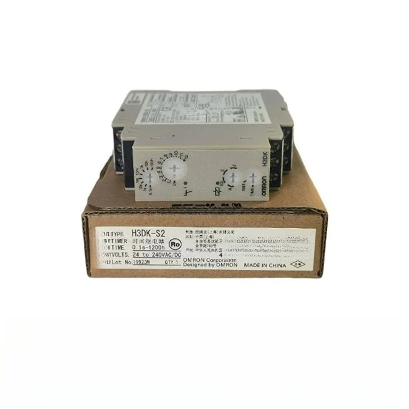 H3DK‑Series Multifunction Solid‑State Timer M1 M2 S1 S2 FA GA HCS HDS HBS HCL, DIN‑Rail Mount Time‑Delay Relay