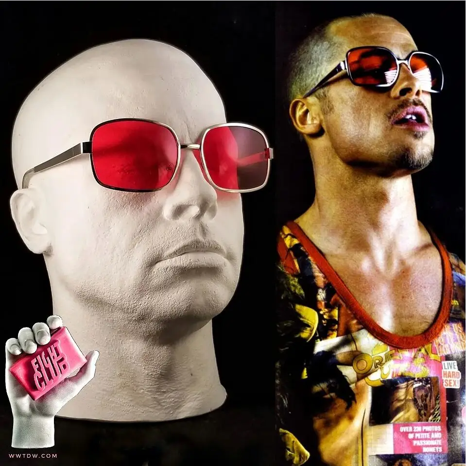 

2024 Новый проект Mayhem Солнцезащитные очки Fight Club Tyler Durden Oliver Peoples 523 Brad Pitt мужские солнцезащитные очки с красными линзами: с коробкой