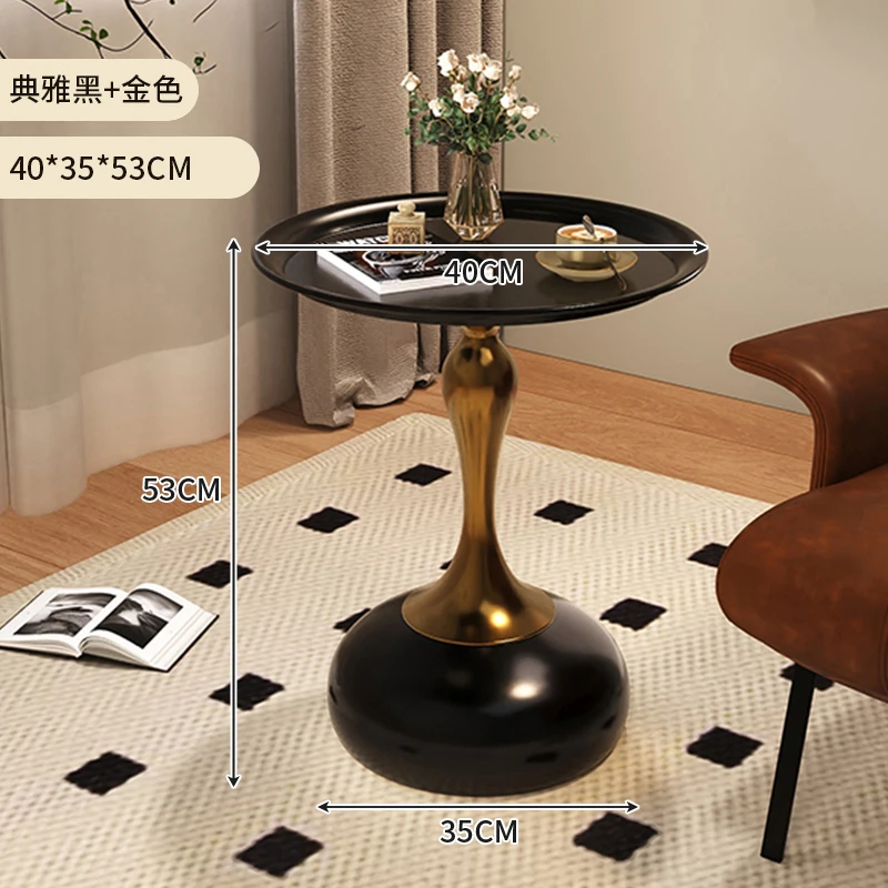 Italian Coffee Table Simple Clear Round Transform Kitchen Side Table Living Room Side Table Couchtisch Postmodern Furniture