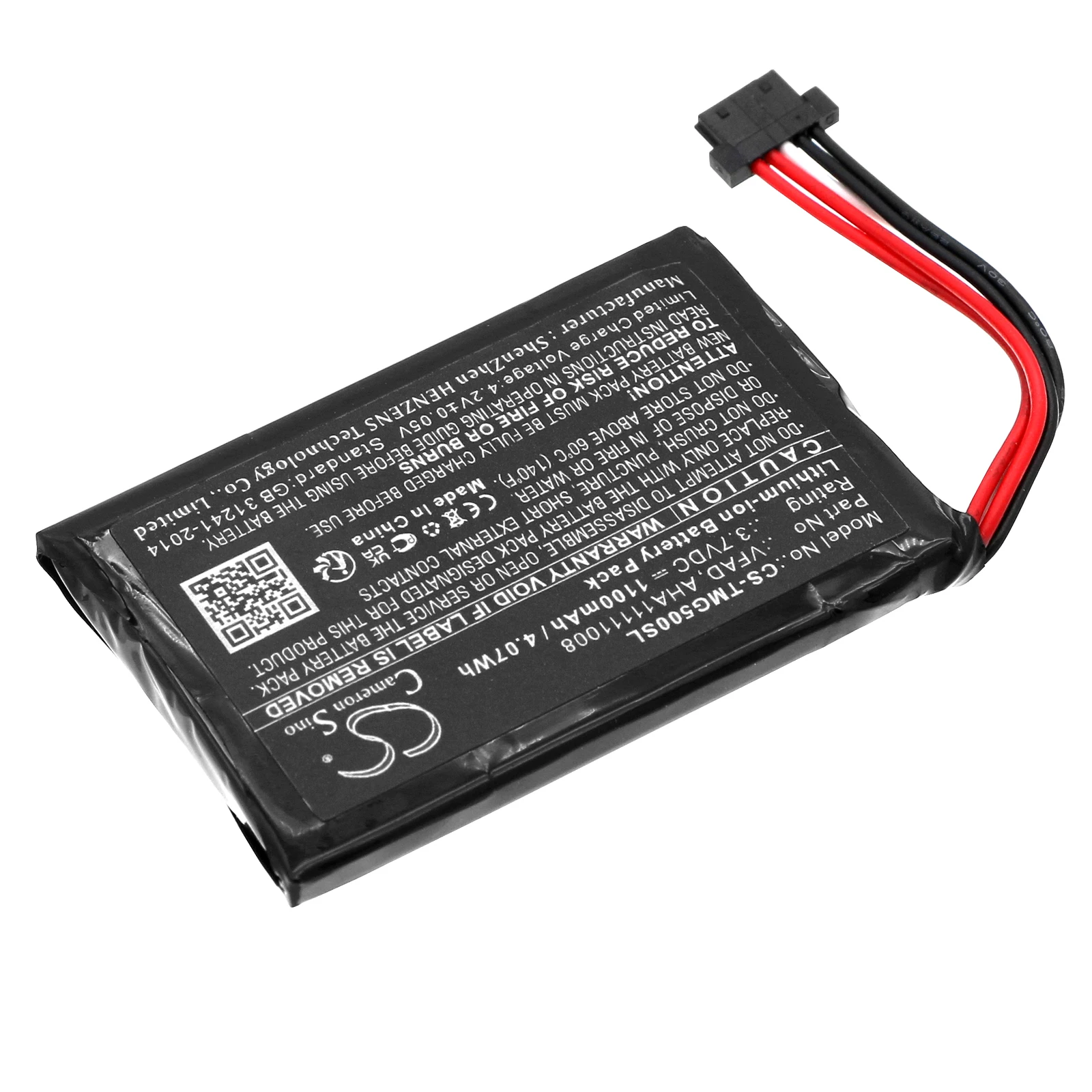 Cameron Sino 1100mAh Battery VFAD VF6P for TomTom GO 5100, 4FL50, 6100, 4FL60, 6000, 5000, Pro 5250, 6200,PRO TRUCK 5250 +TOOL