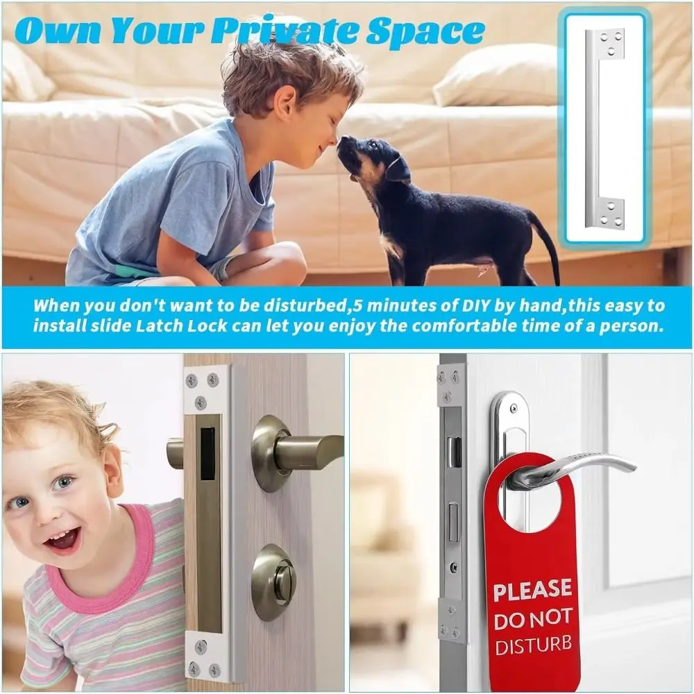 Universal L-Shaped Door Locks Shield Plate Reversible Rustproof Outswing Angle Cover Stainless Steel Corrosion Resistant