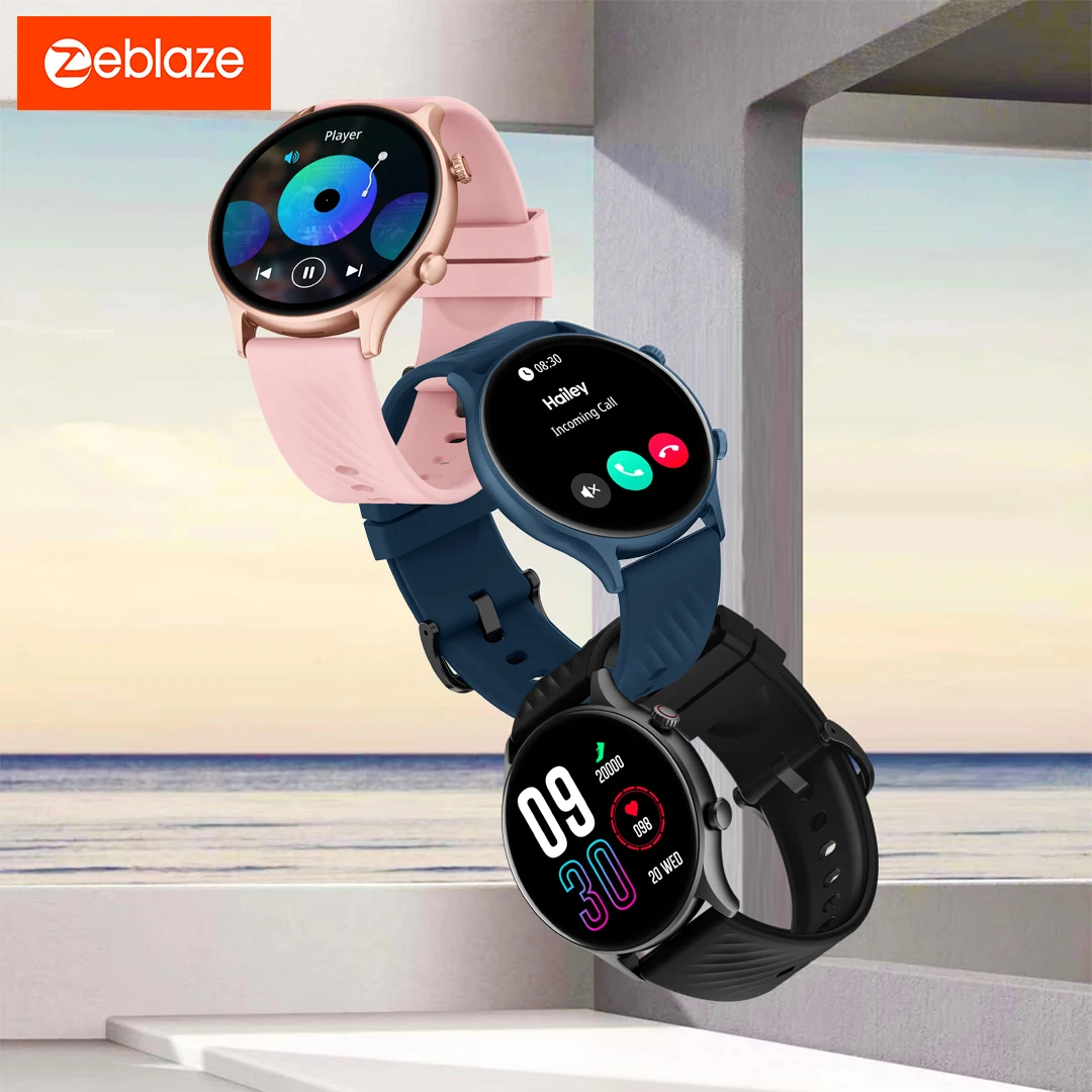 New 2024 Zeblaze Btalk 2 Lite Voice Calling Smart Watch Large 1.39'' HD Display Health and Fitness Tracking Smartwatch for Women