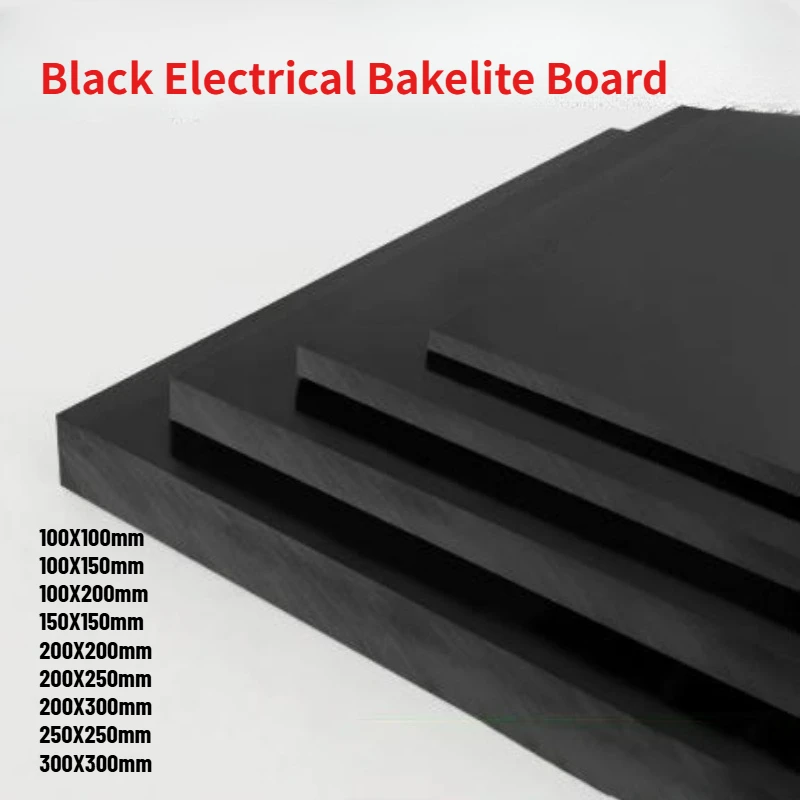 1-5pcs Thickness 2~20mm Black Electrical Bakelite Board Insulated Plate Insulation Phenolic Resin Boards Temperature Resistant