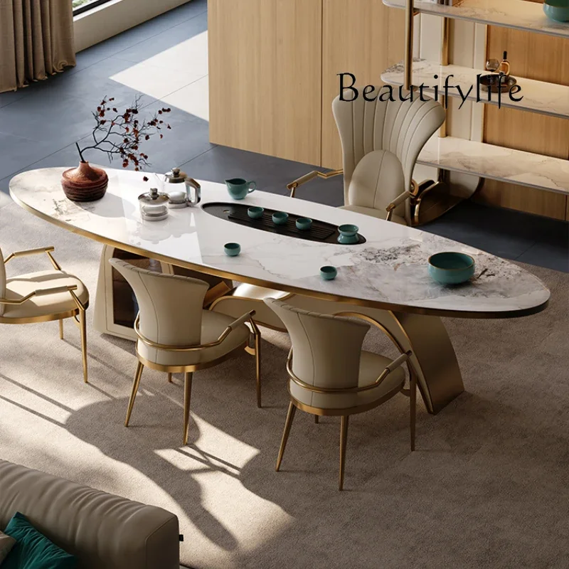 N17 G Unusual Quality Dining Table Design Light Luxury Nordic Salon Luxury Table Chairs Modern Serving New In Table A Manger