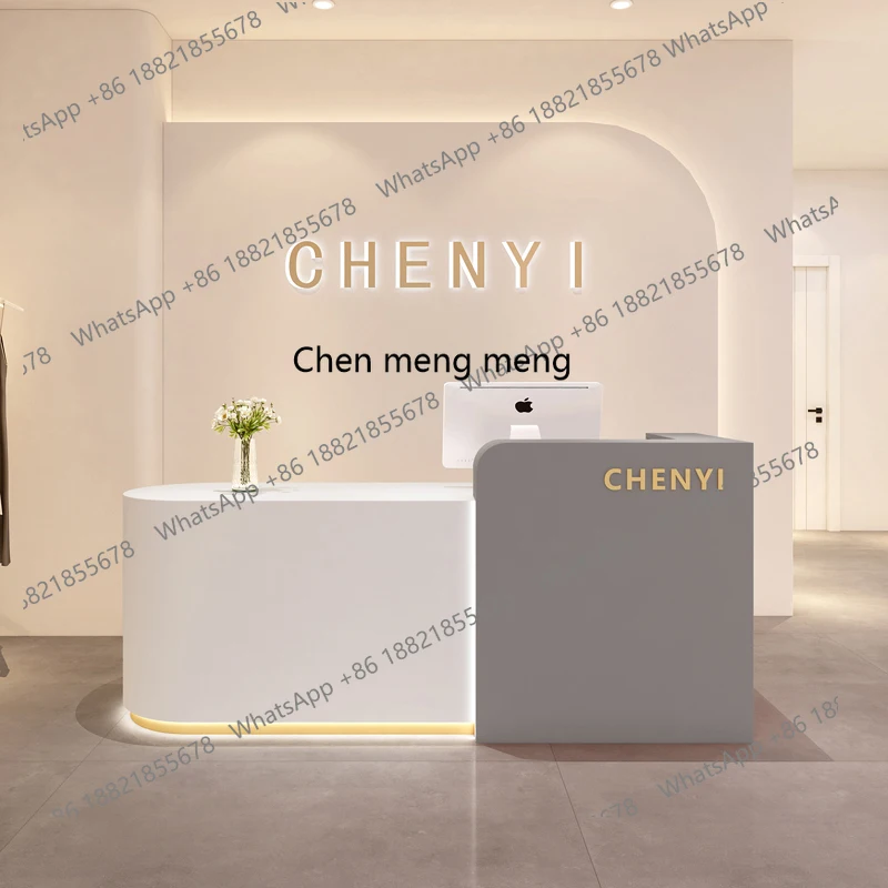 Pagina di cassa del negozio di abbigliamento intelligente Barbiere Salone di bellezza Bar semplice, piccolo negozio