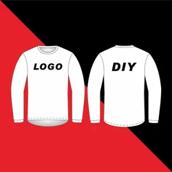 Custom Any Style Brands Logo Jersey Team MTB Motorcycle Clothing  Cycling Moto Bike Motocross BMX T-Shirt Long Sleeve Bicycles